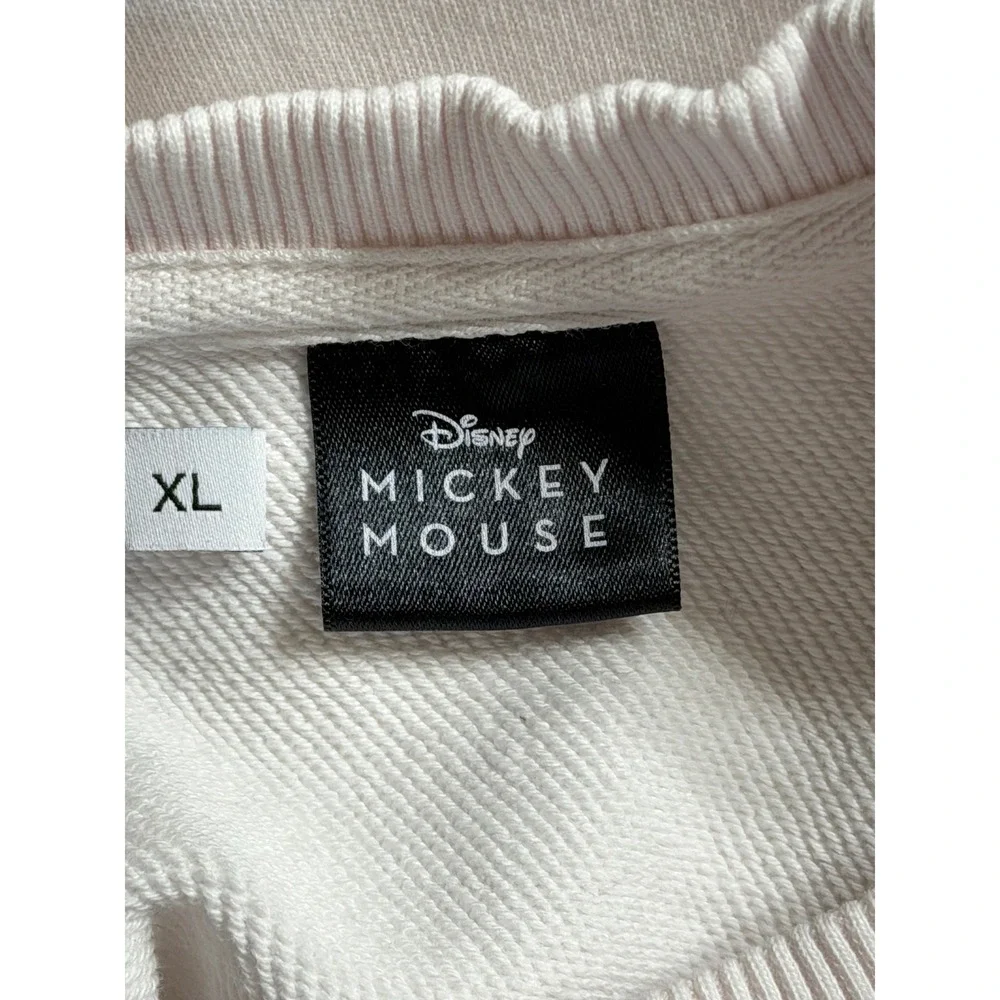 Desigual Mickey Mouse Crazy Art Graphic Sweatshirt XL White Long Sleeve Graphic - Picture 6 of 8